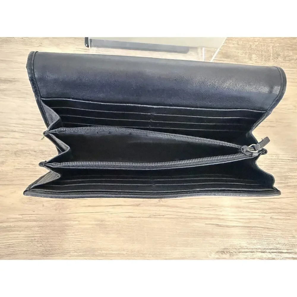 Gucci Guccissima Leather Wallet Black Gold GG Logo + COA & Box - Picture 4 of 9